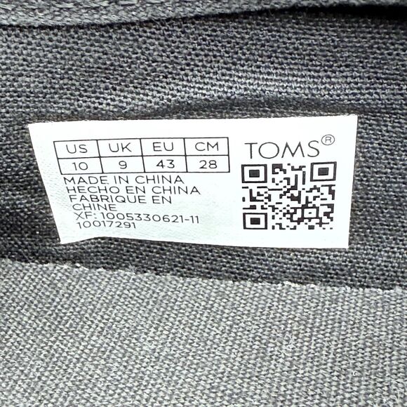 Toms Shoe Mens size 10 Alien Green Black Glow In The Dark UFO Sneaker - Picture 6 of 8